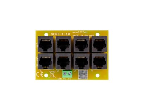 Adapter PoE PASSIVE 4 kanałowy 10/100 ATTE AEPI-4-10-OF