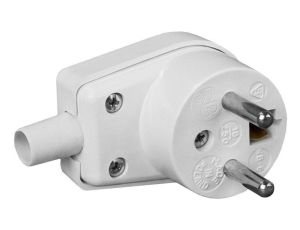 Wtyczka kątowa 220-01 16A 250V IP20 BIAŁA VIPLAST 220-01