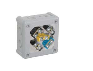 Puszka natynkowa z zaciskami 12 wlotów VIPLAST VP-41 SZARA IP55 98x98x42mm 041-53