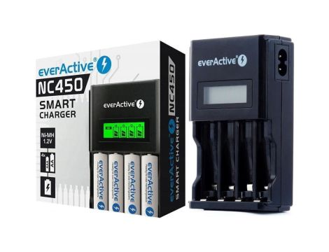 Ładowarka procesorowa do akumulatorków AA/AAA everActive NC-450 LCD