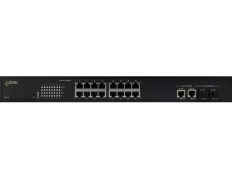 SWITCH POE PULSAR SF116 16-PORTÓW (16xPoE + 2xUPLINK/2xSFP UPLINK)