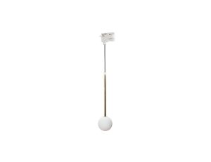 Lampa wisząca na szynę 1 fazową ALI kolor biały metal/tworzywo sztuczne, szkło, G9 IP20 9060WH Zuma Line