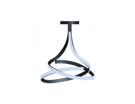 Lampa sufitowa VISO kolor czarny metal/aluminium, silikon, LED 5300 Lm 3000K IP20 MX9932-2-3BD Zuma Line