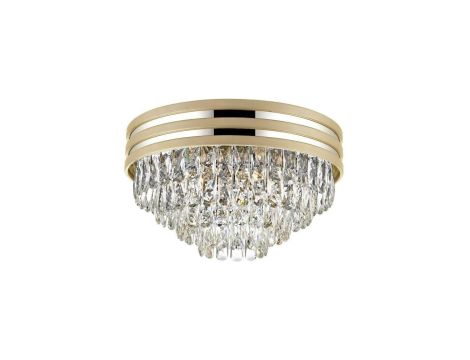 Lampa sufitowa plafon NAICA kolor złoty mat/transparentny metal/kryształ, 5xE14 IP20 C0525-05A-V6B5 Zuma Line