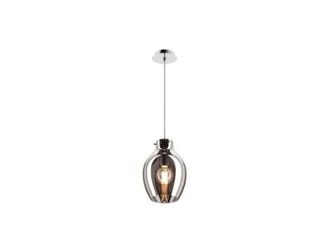 Lampa wisząca BRESSO kolor srebrny/przydymiony chrom metal/szkło, E27 IP20 P19066A-D18 Zuma Line
