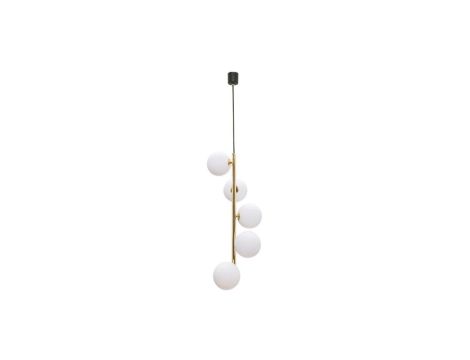 Lampa wisząca ALI kolor czarny/złoty metal/szkło, 5xG9 IP20 5648 Zuma Line