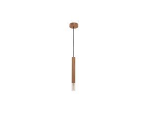 Lampa wisząca MADERA kolor drewniany drewno/tkanina, G9 IP20 8620103 Zuma Line