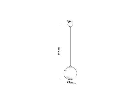 Lampa sufitowa OMI Złota rozeta, szklane klosze, źródło 3*G9 - 1191 Zuma Line