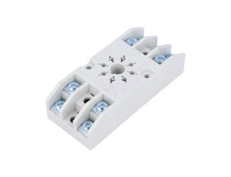 GZ8 Podstawka PIN: 8 10A 250VAC na panel zaciski śrubowe -40...70C