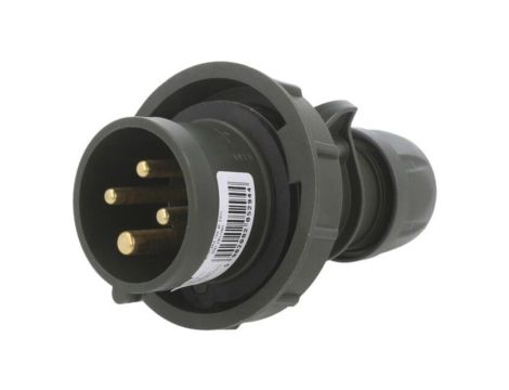 0142-6.U Złącze zasilające 3-fazowe AC, wtyk męski, 16A/400VAC, IP67