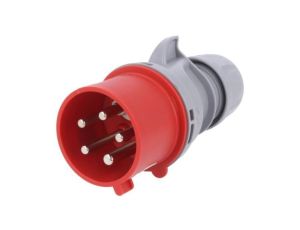 7025-6TT Złącze zasilające 3-fazowe AC, wtyk męski, 32A/400VAC, IP44