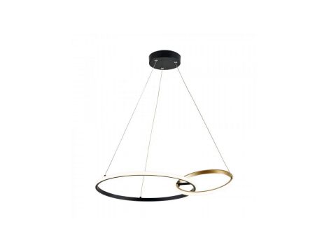 Lampa wisząca RANDO kolor złoty/czarny aluminium/metal, LED 2000 Lm barwa regulowana IP20 20002P-GD Zuma Line