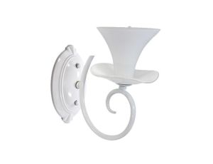 Kinkiet Lampa Ścienna GLORIA 1xE14 Biała 26cm - Goldlux