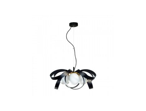 Lampa wisząca NELA kolor czarny/złoty metal/szkło, 4xE14 IP20 1139 Zuma Line