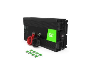 PRZETWORNICA NAPIĘCIA INWERTER Green Cell 12V -230V 3000W/6000W CZYSTA SINUSOIDA INV15