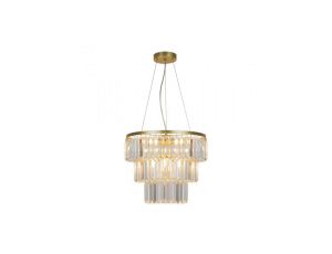 Żyrandol kryształowy do salonu TIFANNY kolor Złoty, na wymienne żróło światła E14 - P17127-4-1GD Zuma Line