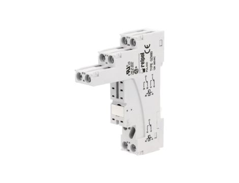 GZM80 Podstawka PIN: 8 12A 300VAC na panel,na szynę DIN -40...70C