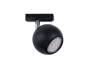 Reflektorek na szynę 1 fazową kolor czarny metal/tworzywo sztuczne, GU10 IP20 1080 Zuma Line