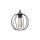Lampa wisząca NISYRO złoto czarna, źródło z ośmioma alabastrowymi szklanymi kloszami na G9 - MD4922-8-EBGN Zuma Line