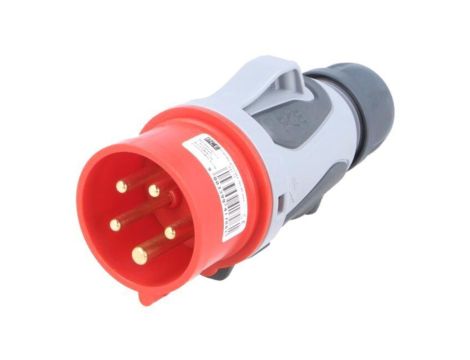 0153-6TT Złącze zasilające 3-fazowe AC, wtyk męski, 16A/400VAC, IP44