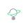 NEON PLANET LED lampka nocna do pokoju dziecka - FM-NB21 Zuma Line
