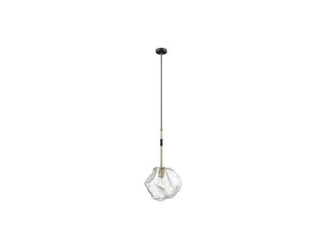 Lampa wisząca ROCK kolor czarny mat/złoty metal/szkło, E27 IP44 P0488-01M-SEAC Zuma Line