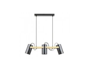 Lampa wisząca RESI kolor czarny mat/złoty metal, 3xE27 IP20 A8162-3A Zuma Line