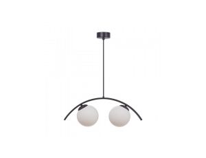 Lampa wisząca WAVE kolor czarny/białe szkło metal/szkło, 2xE14 IP20 5013 Zuma Line