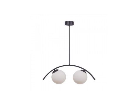 Lampa wisząca WAVE kolor czarny/białe szkło metal/szkło, 2xE14 IP20 5013 Zuma Line