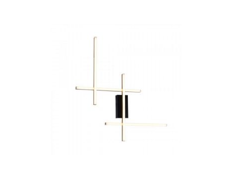 Kinkiet lampa ścienna EDGE kolor złoty/czarny aluminium/metal, LED 1350 Lm barwa regulowana IP20 22009W4-BK/GD Zuma Line
