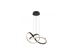Lampa wisząca INDIGO kolor czarny/złoty, chrom metal/aluminium, tworzywo sztuczne, LED 5500 Lm 3000K IP20 MD9717-1-3BCD Zuma Lin