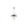 Lampa nocna ARCTURUS kolor czarny, szklany klosz w stylu loft - T0454-01A-P7FZ Zuma Line