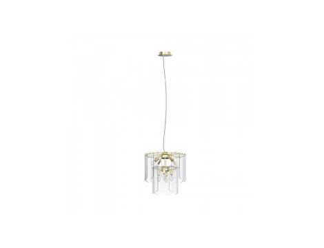 Lampa wisząca NIRA kolor Złoty z dwupoziomowym szklanym kloszem, 8*E14 - MD3523-8M-EGN Zuma Line