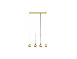 Lampa wisząca na listwie MIDA eleganckie zwisy ze szklanymi kloszami G9 - P0583-04A-2GHF Zuma Line