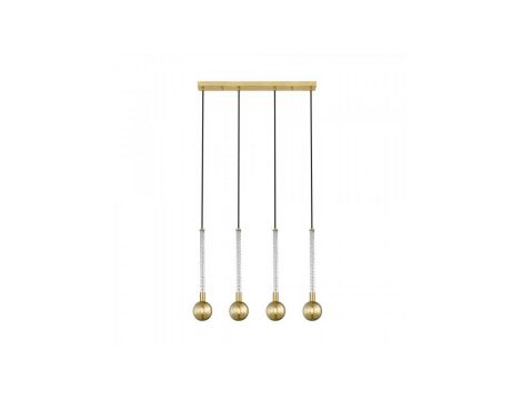 Lampa wisząca na listwie MIDA eleganckie zwisy ze szklanymi kloszami G9 - P0583-04A-2GHF Zuma Line