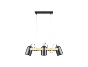 Lampa wisząca FATI kolor czarny mat/złoty metal, 3xE27 IP20 A8163-3A Zuma Line