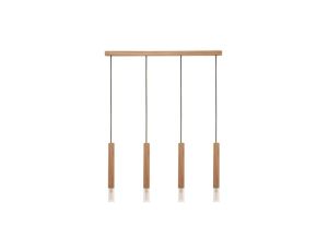 Lampa wisząca MADERA kolor drewniany drewno/tkanina, 4xG9 IP20 8620403 Zuma Line