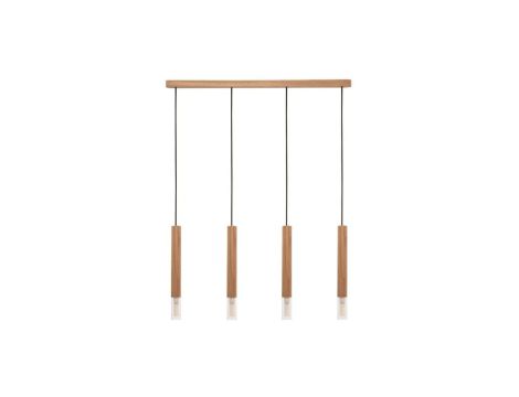 Lampa wisząca MADERA kolor drewniany drewno/tkanina, 4xG9 IP20 8620403 Zuma Line