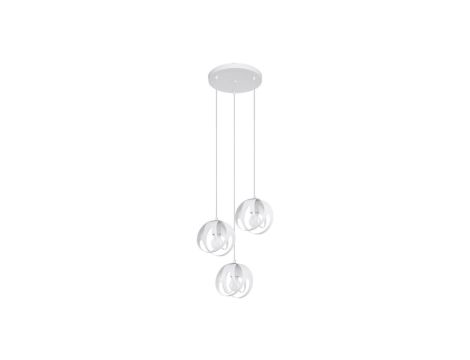 Lampa wisząca PIRO czarny, białe szklane klosze, 3*G9 + LED 33W 3000-6000K - MD3115-3-3BT Zuma Line