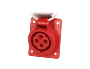 Złącze zasilające 3-fazowe AC, gniazdo żeńskie, 16A/400VAC 4142-6F8