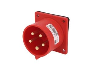 625-6F7 Złącze zasilające 3-fazowe AC, gniazdo męskie, 32A/400VAC, IP44