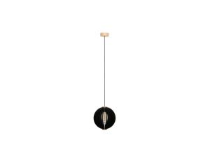 Lampa wisząca ORB kolor brązowy/czarny, przezroczysty metal/szkło, E27 IP20 7510344 Zuma Line