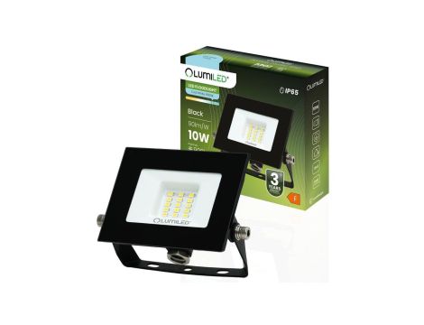 Naświetlacz LED ZUNA2 10W 900lm 6500K IP65 Czarny LUMILED