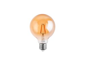 Żarówka Dekoracyjna Kulista LED E27 G125 7W = 60W 806lm 2000K Ciepła 360 Filament LUMILED Globe Amber