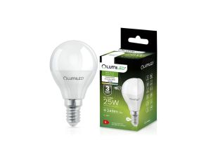Żarówka LED E14 P40 2,5W = 25W 249lm 4000K Neutralna 180 LUMILED