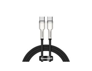 KABEL USB-C DO USB-C BASEUS CAFULE, 100W, 1M (CZARNY) KABEL USB CATJK-C01
