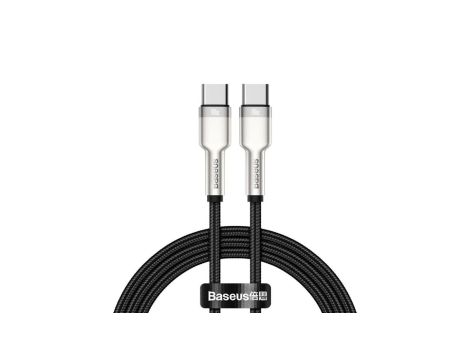 KABEL USB-C DO USB-C BASEUS CAFULE, 100W, 1M (CZARNY) KABEL USB CATJK-C01