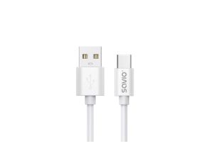 SAVIO KABEL USB-A – USB-C, 3 M, BIAŁY, CL-168