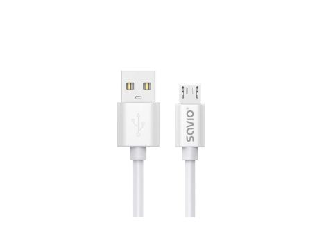 SAVIO KABEL USB-A – MICRO USB, 3 M, BIAŁY, CL-167