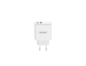 SAVIO ŁADOWARKA SIECIOWA 30W QUICK CHARGE, POWER DELIVERY 3.0 LA-06